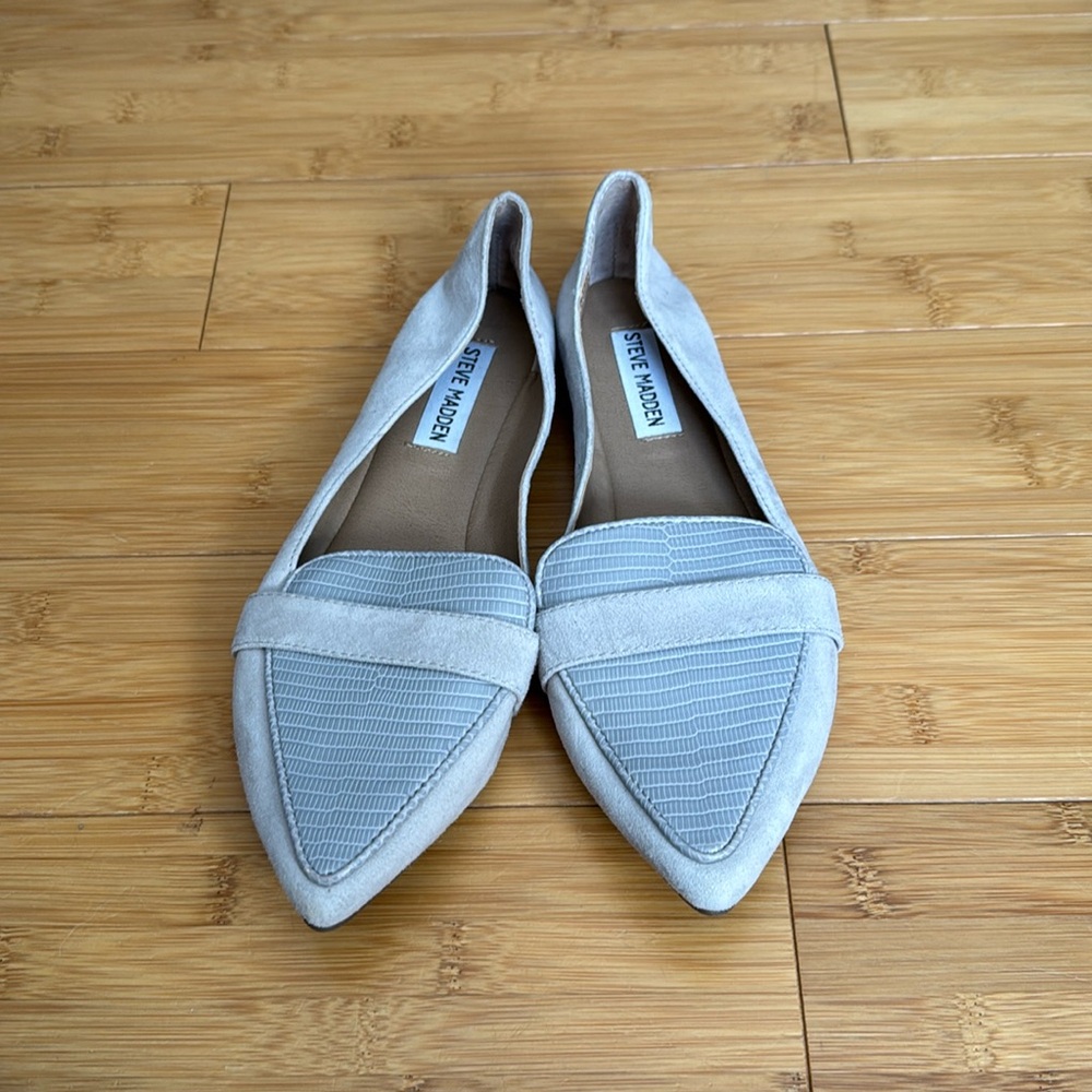 Steve Madden gray flats